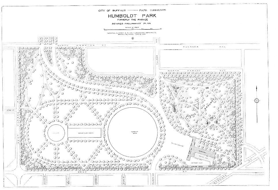 Plan of Humboldt Park, formerly The Parade, 1896